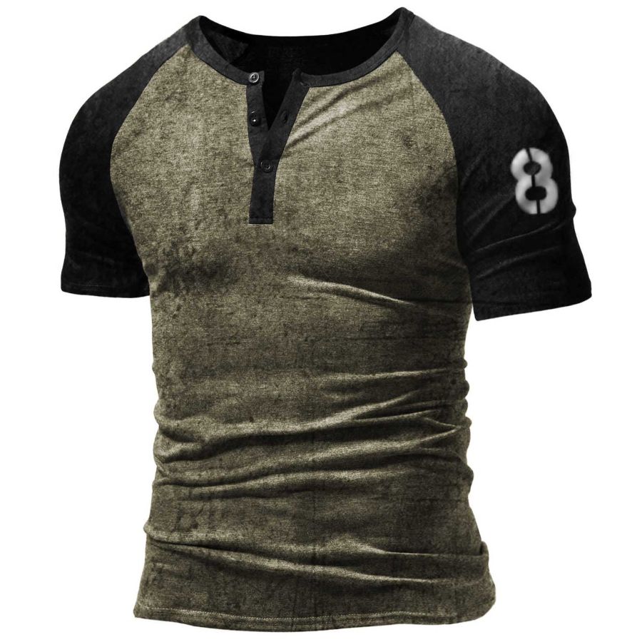 

Men's Outdoor Tactical Raglan Henley T-Shirt