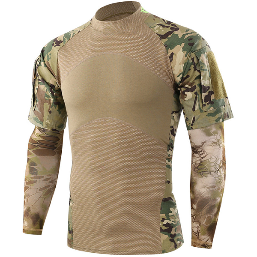 

Men's Outdoor Sports Camouflage Frog Long Sleeve T-Shirt