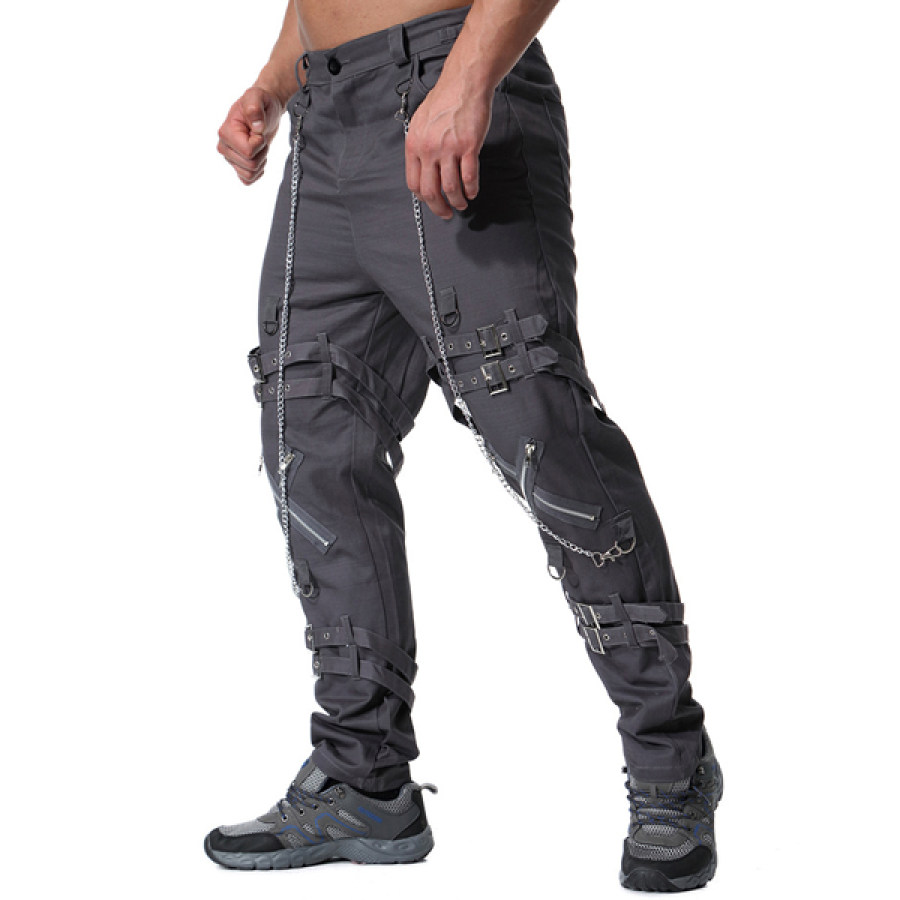 

Men's Outdoor Punk Motorcycle Cargo Pants