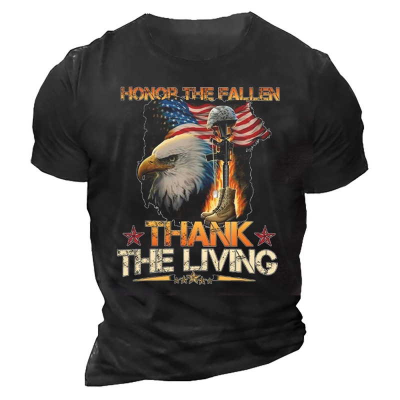 Honor The Fallen Thank Chic The Living Men's T-shirts