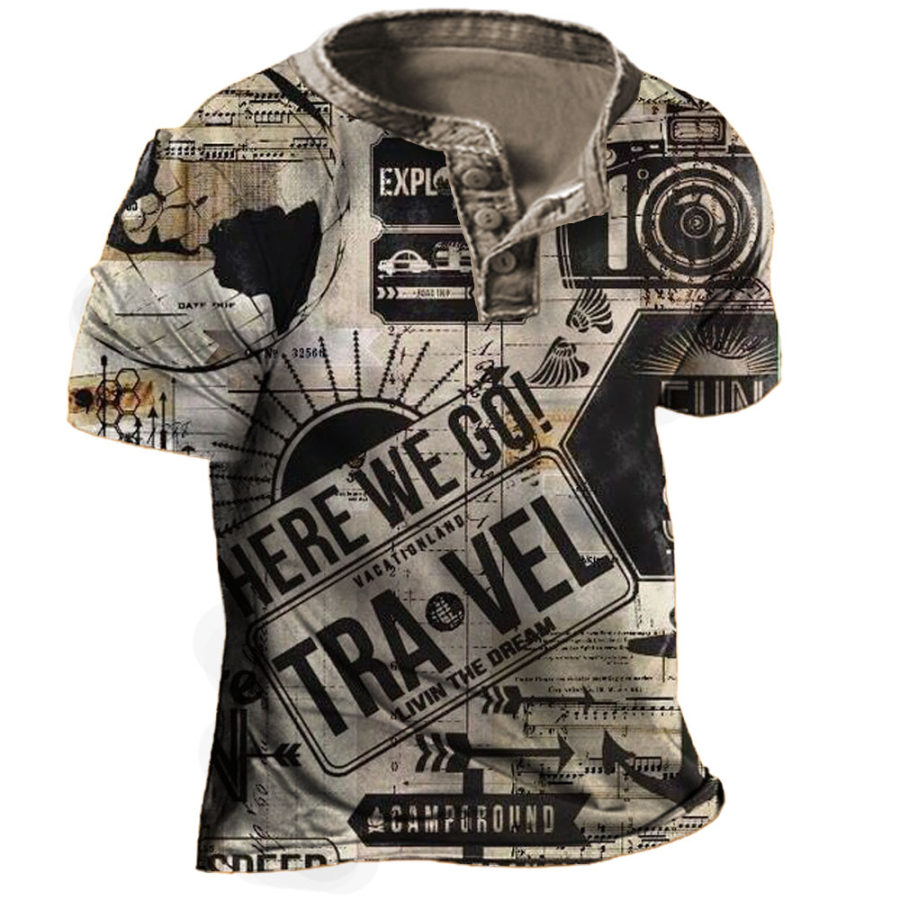 

Men's Travel Henley T-shirt