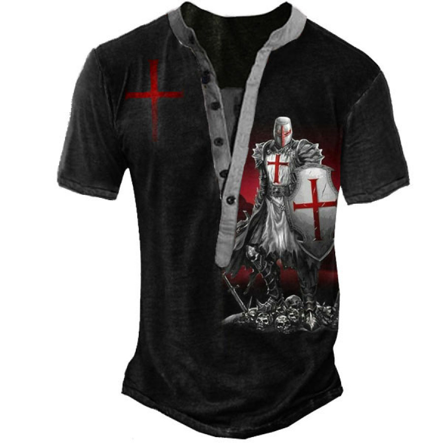 

Men's Jesus Paladin Henley T-shirt