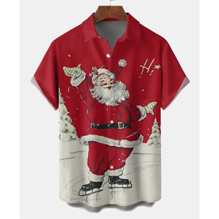 

Men's Santa Beach Short Sleeve Shirt