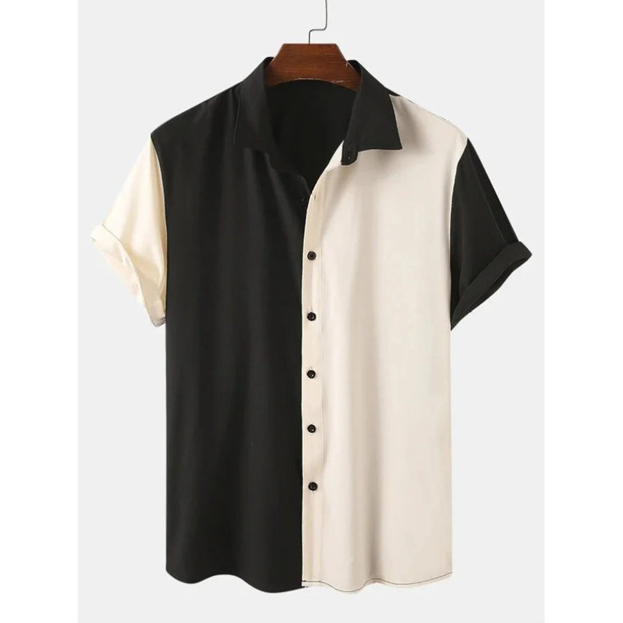 

Men's Contrast Beach Short Sleeve Shirt