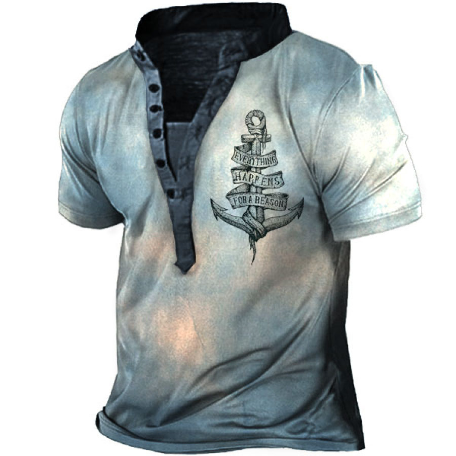 

Men's Anchor Henley T-shirt