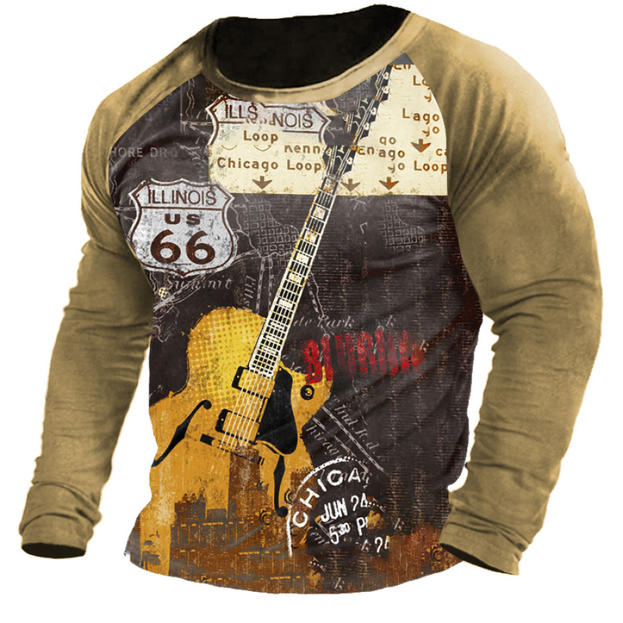 

Route 66 Print Men's Outdoor Long Sleeve T-Shirt