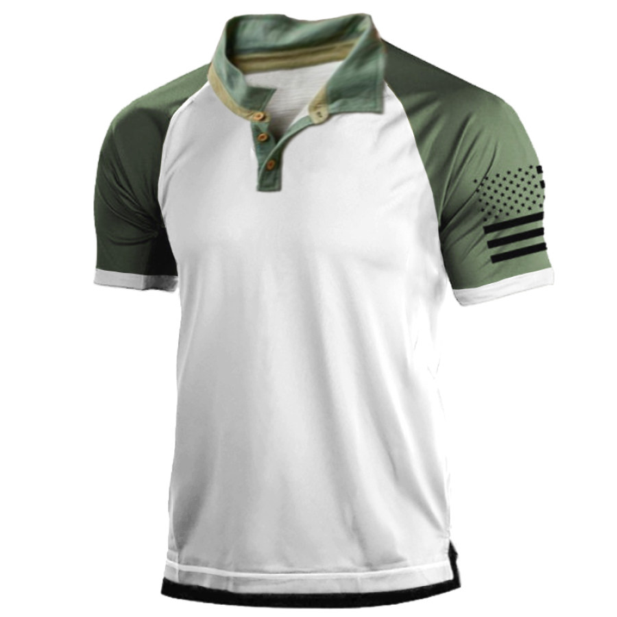 

Men's Outdoor Panel Henley Shirt