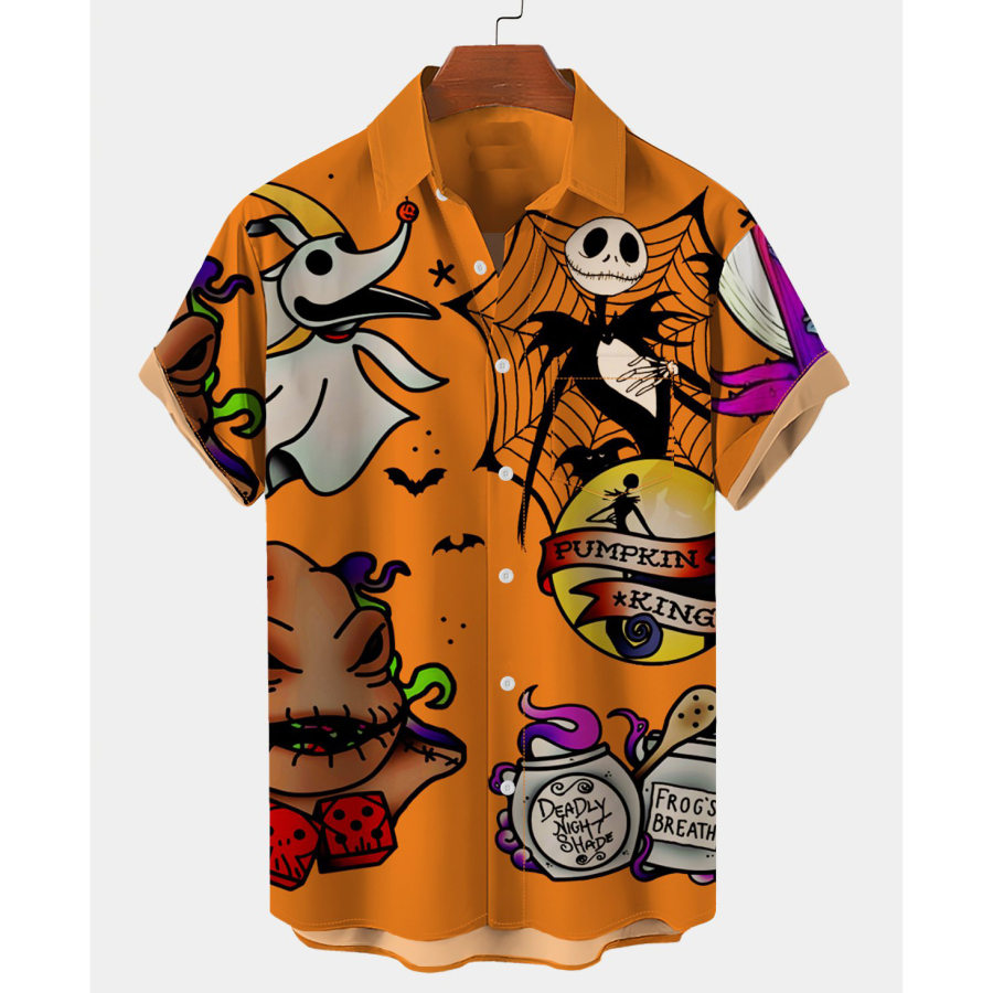 

Men's Halloween Beach Short Sleeve Shirt