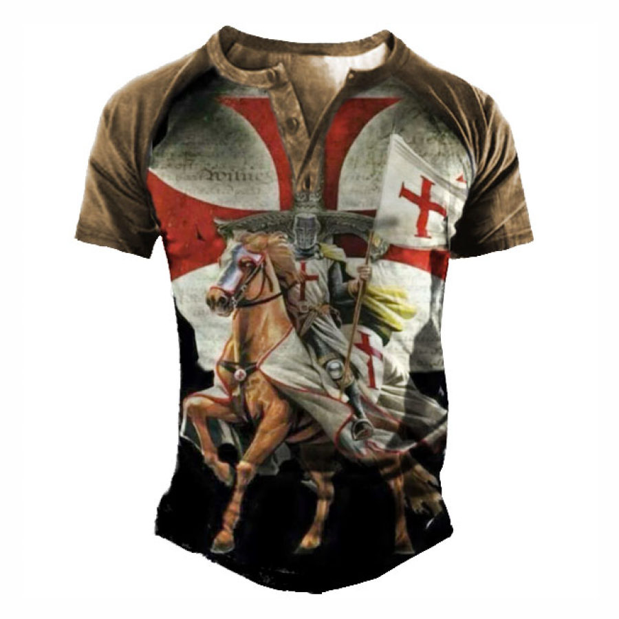 

Men's Jesus Paladin Henley T-shirt