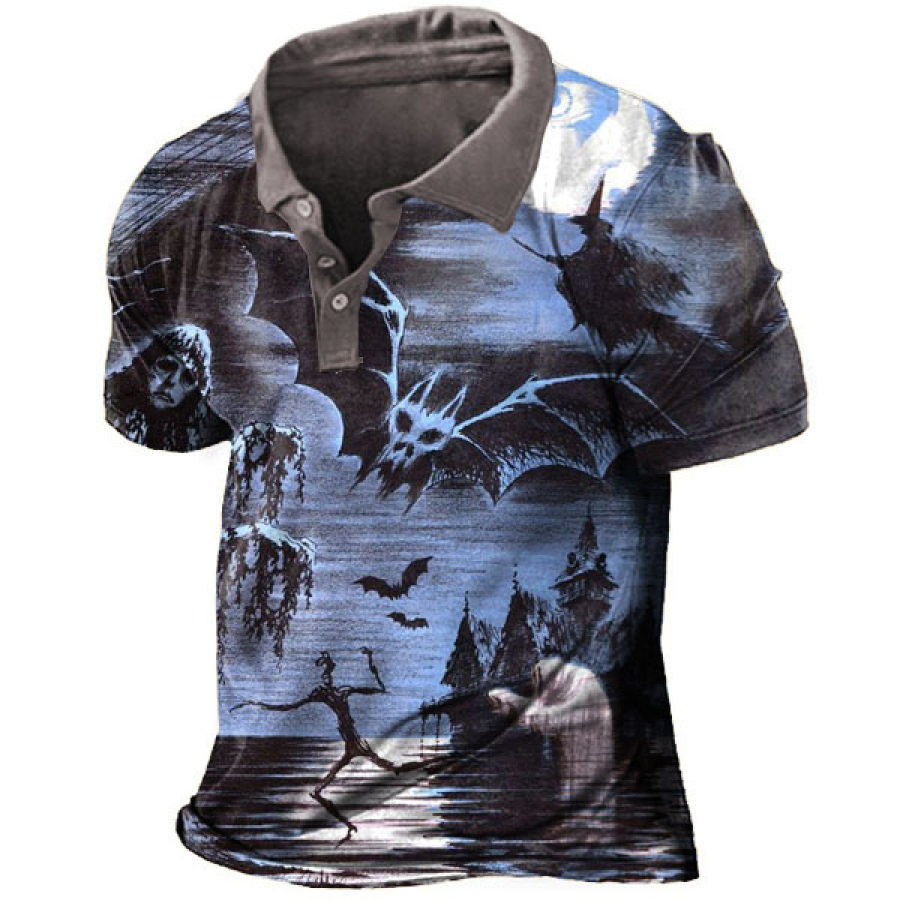 

Men's Halloween Bat Polo T-shirt