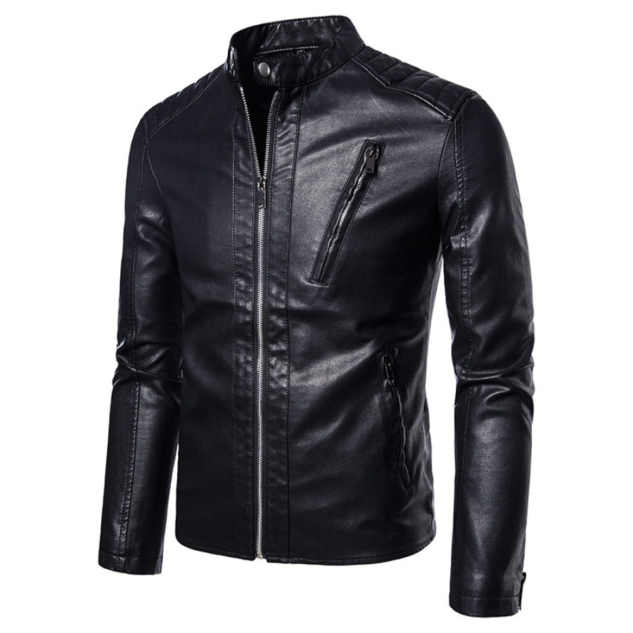 

Men's Outdoor Biker Leather Jacket