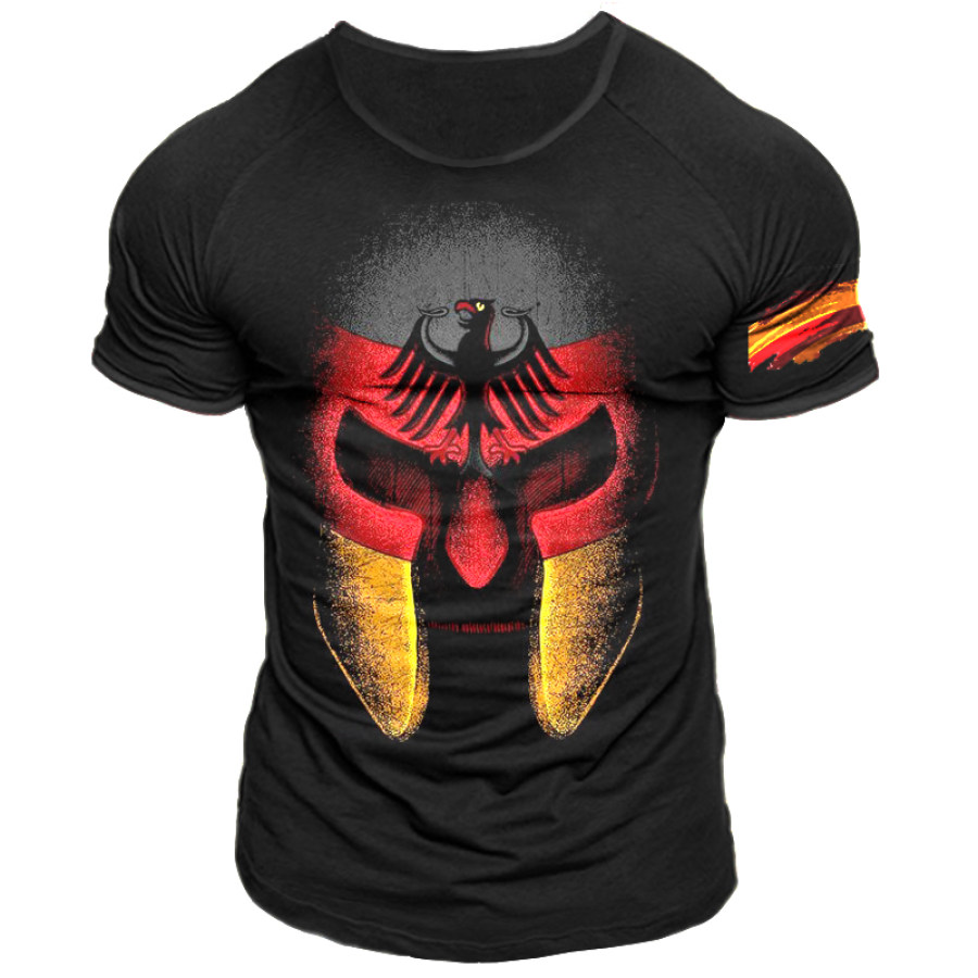

Men's German Flag Eagle Graphic Print T-Shirt