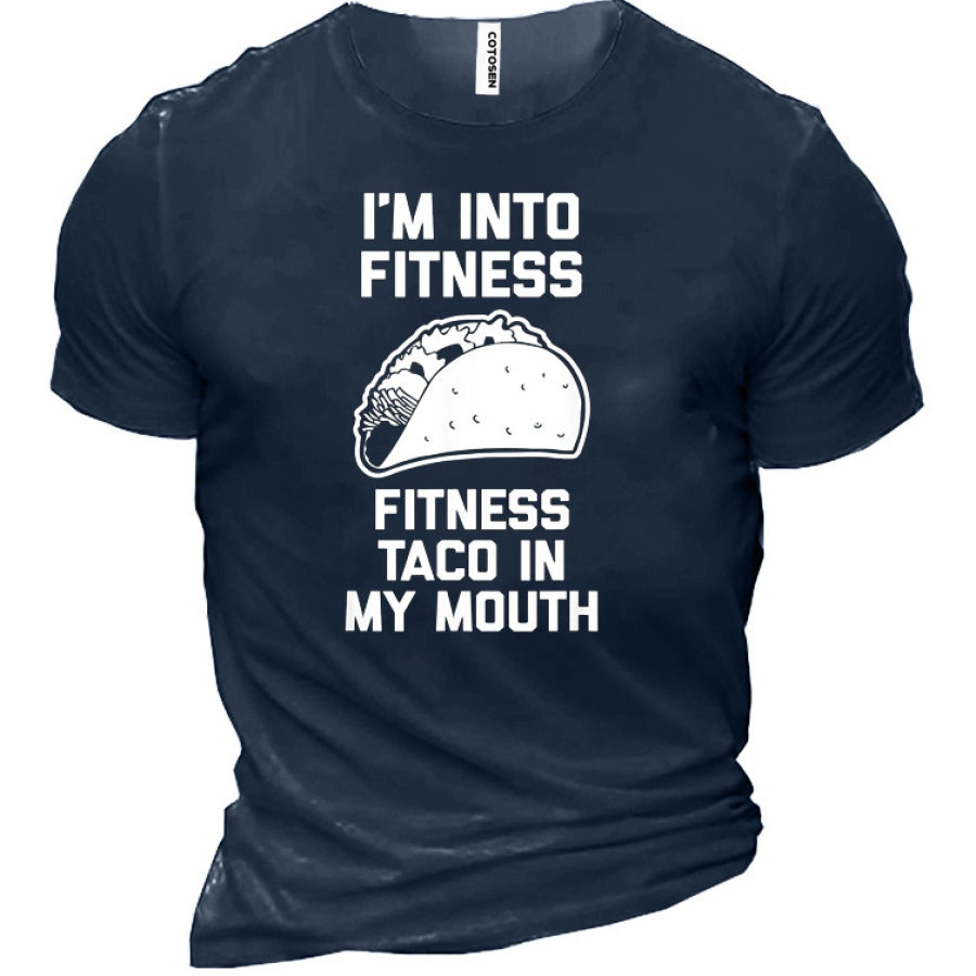

Mens Fitness Taco Funny Men's T-Shirt