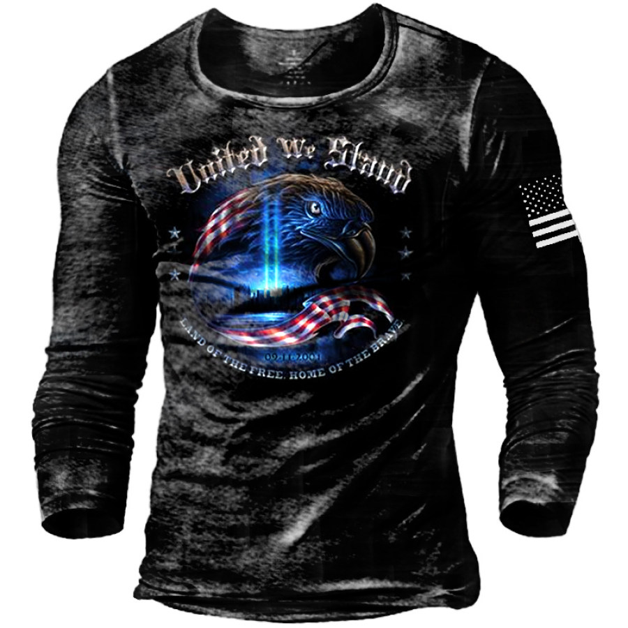 

Men's 9-11 Commemorative United We Stand Printed Outdoor Tactical T-Shirt