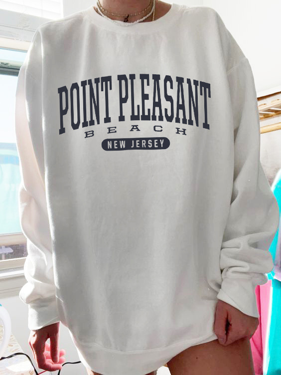 Women's Point Pleasant Beach Chic Crewneck Sweatshirt