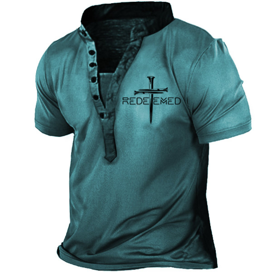 

Redeemed Christ Men's Henley T-shirt