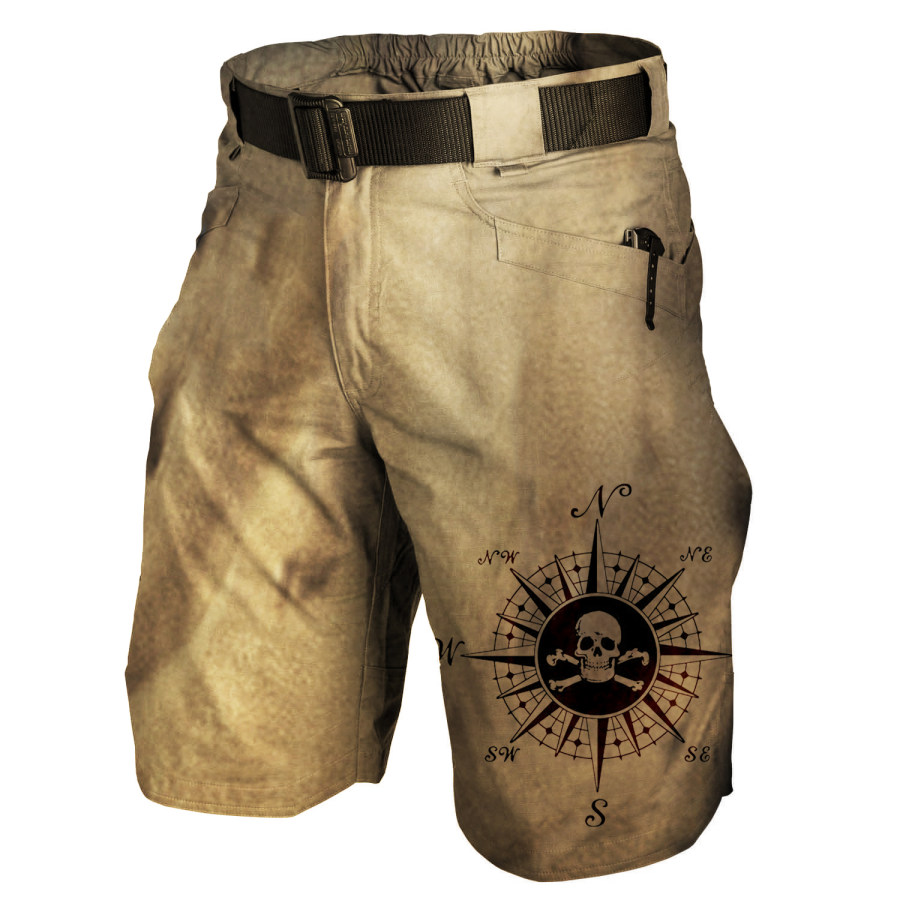 

Men's Outdoor Nautical Print Casual Shorts