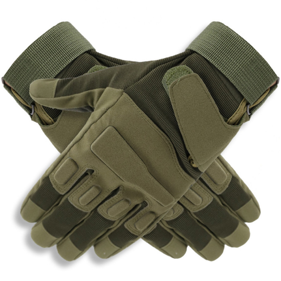 

Men's Outdoor Sports Non-Slip Wear-Resistant Cycling Tactical Full Finger Gloves