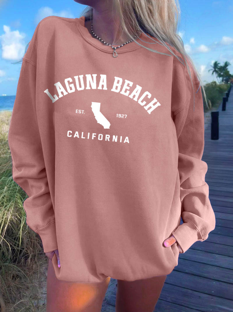 Women's Laguna Beach California Chic Crewneck Sweatshirt