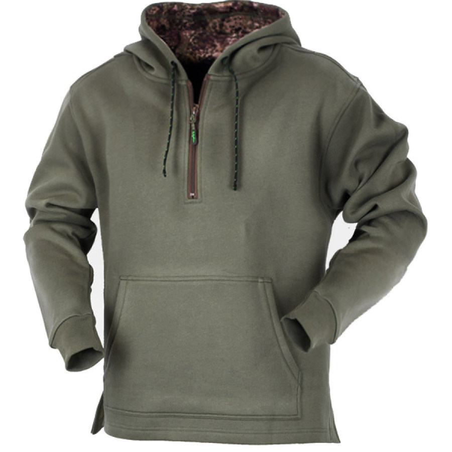 

Men's Outdoor Retro Contrast Zip Sports Hooded Sports