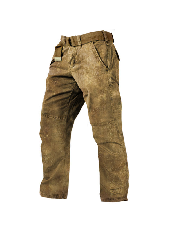 Men's Outdoor Tactical Vintage Print Cargo Pants