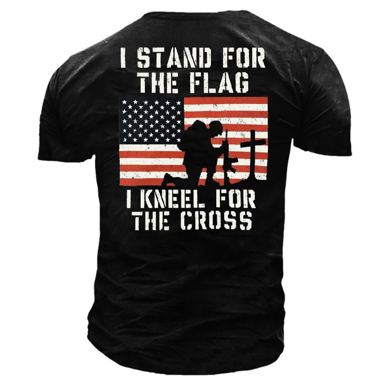 I Stand For The Chic Flag I Kneel For The Cross T-shirt