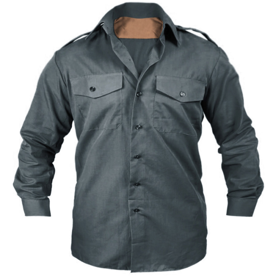 

Men's Multifunctional Outdoor Contrast Color Tactical Shirt