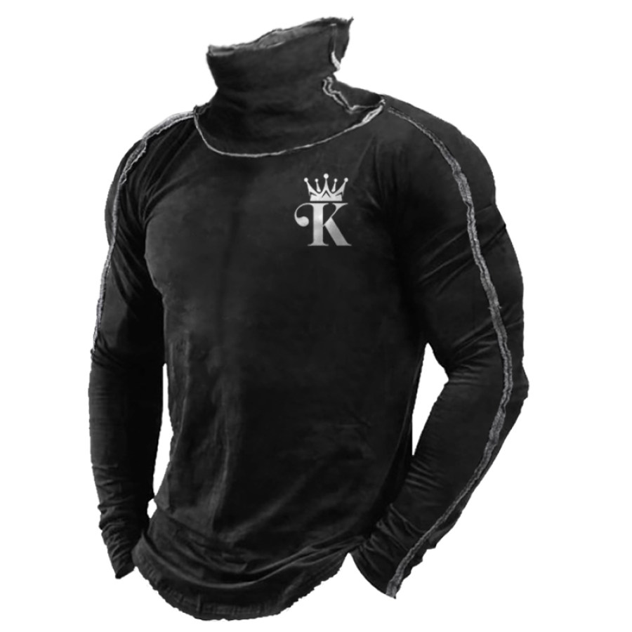 

Men's Vintage Outdoor Tactical King Print T-Shirt