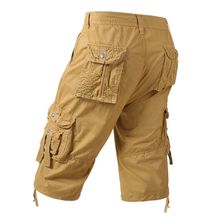 

Men's Outdoor Tactical Mountaineering Multi-pocket Multifunctional Cropped Shorts