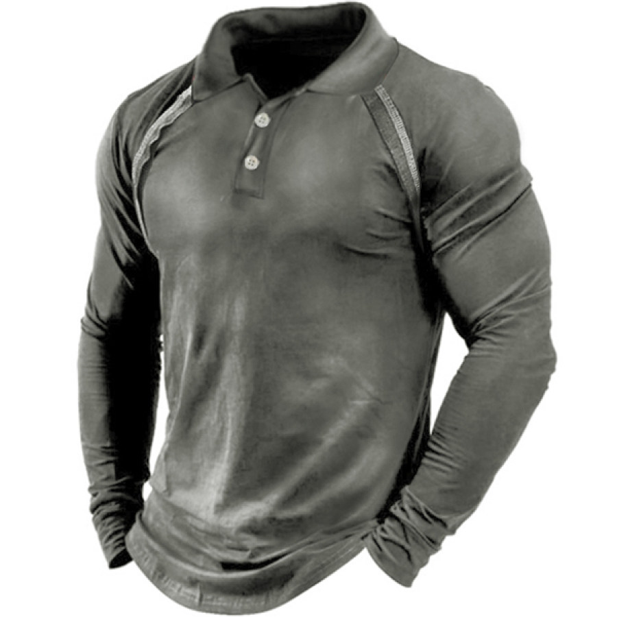 

Men's Outdoor Long Sleeve Tactical Polo Shirt