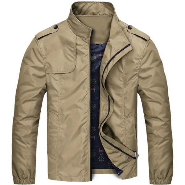 Men's Outdoor Zip Casual Jacket - Kalesafe.com 
