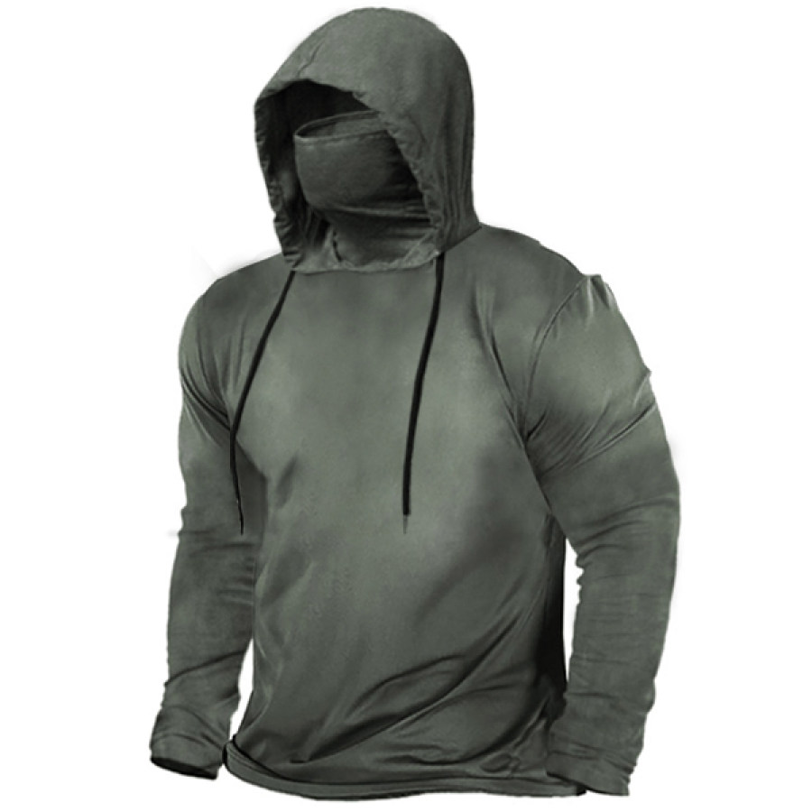 

Men's Outdoor Tactical Long Sleeve Hooded T-Shirt