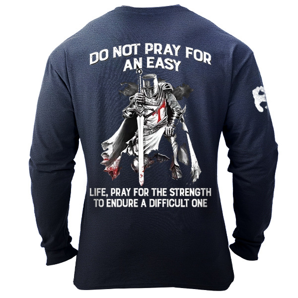 Do Not Pray For Chic An Easy Men Templar Men's Cotton T-shirt