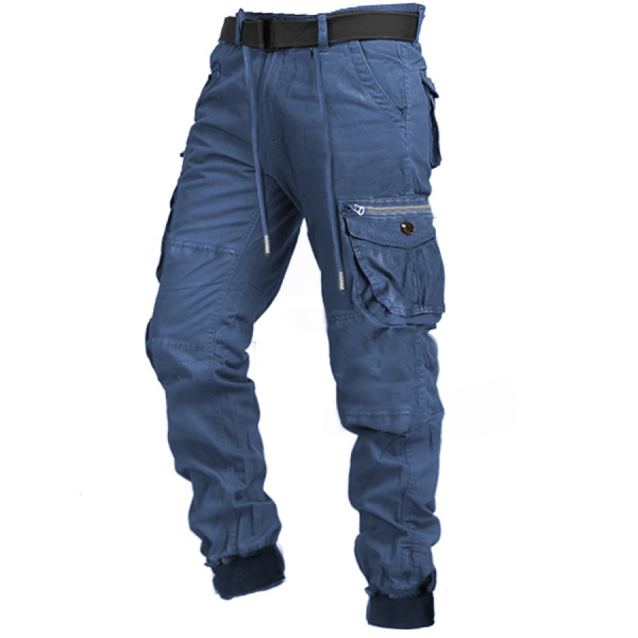 

Pantalones Tácticos Casuales De Combate Multibolsillo Con Cremallera Para Hombres Al Aire Libre