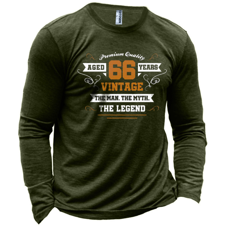 

Age 66 Years Men's Cotton Graphic Print T-Shirt
