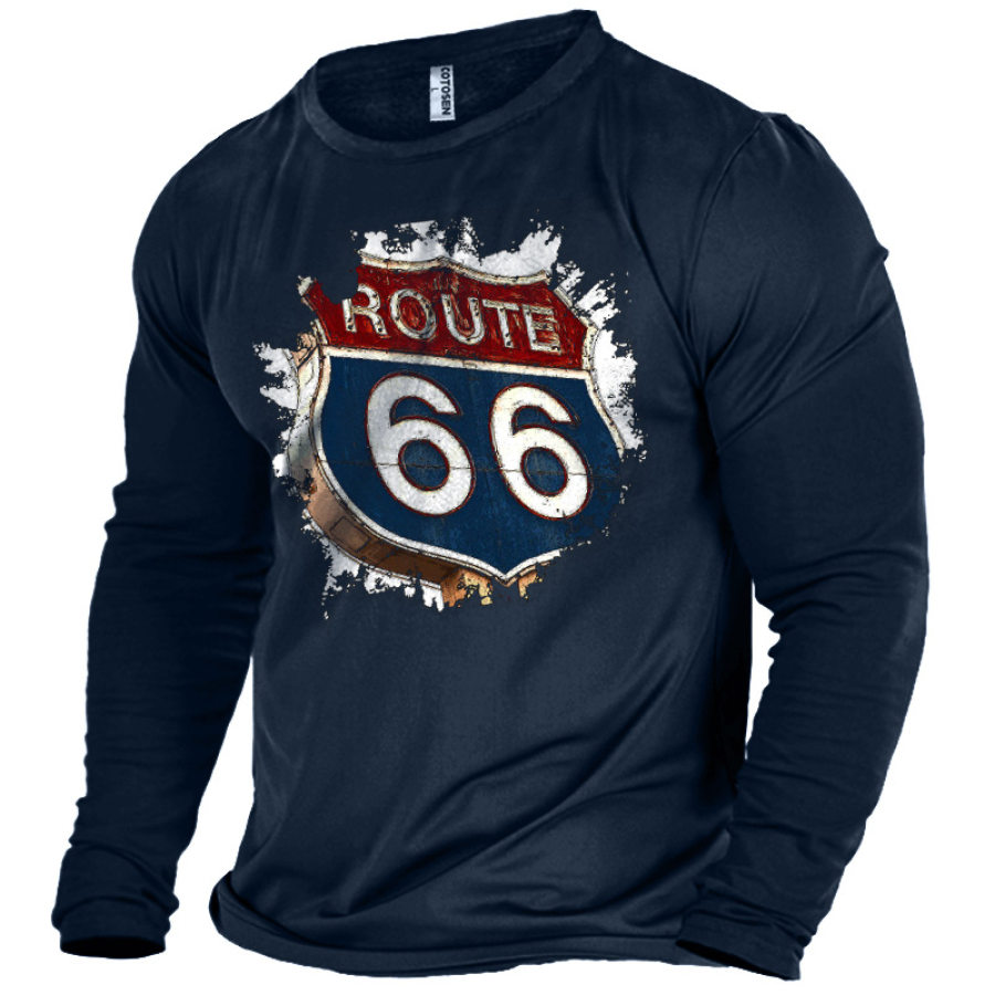 

Men's Rpute 66 Graphic Print Cotton T-Shirt
