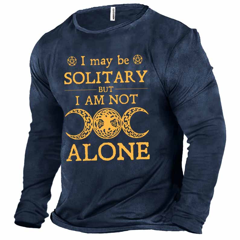 Men's Witch I May Chic Be Solitary Cotton Long Sleeve T-shirt