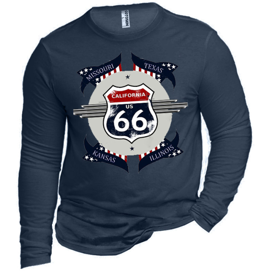 

Men's Route 66 Road Trip Cotton T-Shirt