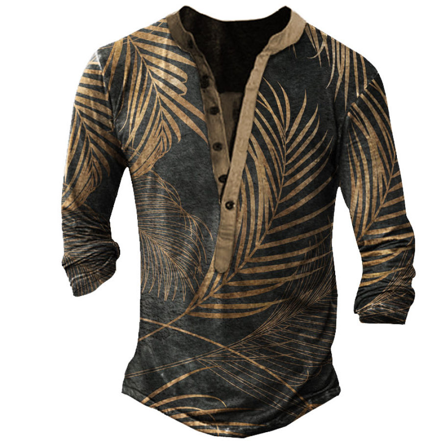 

Men' Coconut Henley Long Sleeve Training Shirt