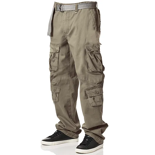 Men's Multi-Pocket Multi-Function Tactical Tooling Casual Trousers - Nikiluwa.com 