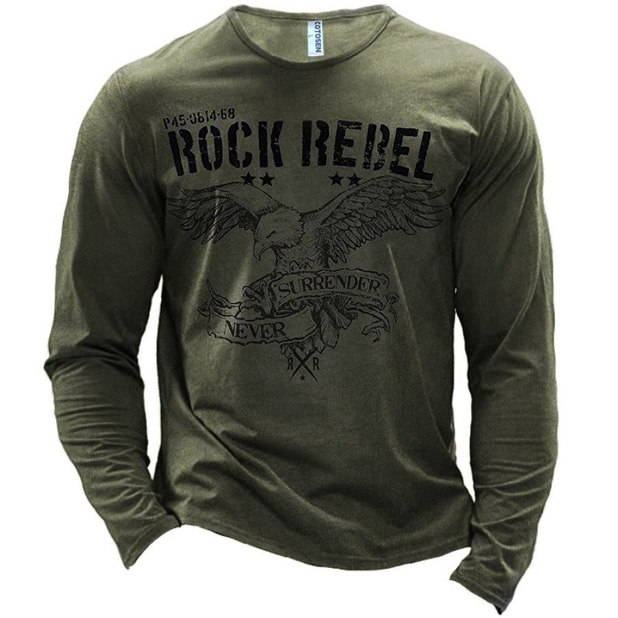 

Men's Eagle Rock Vintage Graphic Print Cotton T-Shirt