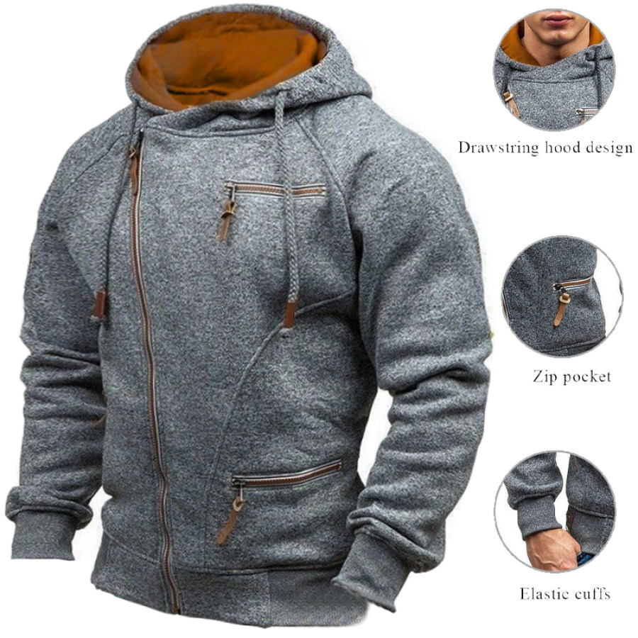 

Men's Pocket Full Zip Hoodie