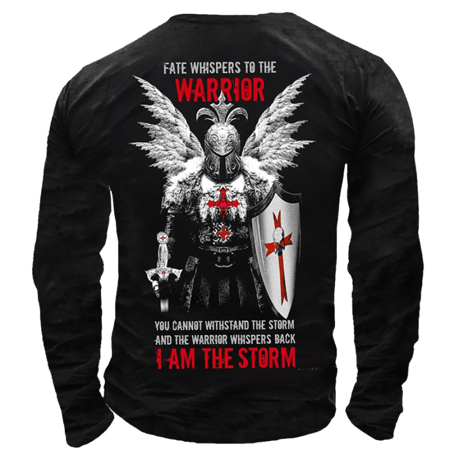 

Mens Knights Templar Warrior Cotton T-Shirt