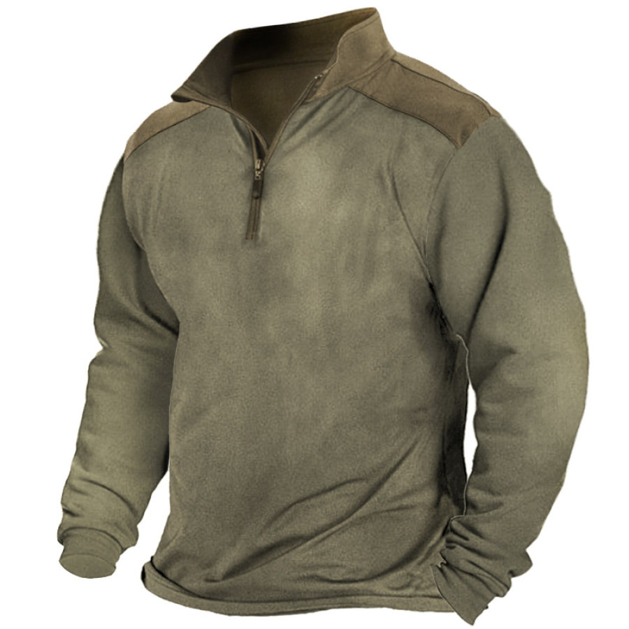 

Men's Outdoor Tactical Half Zip Long Sleeve T-Shirt