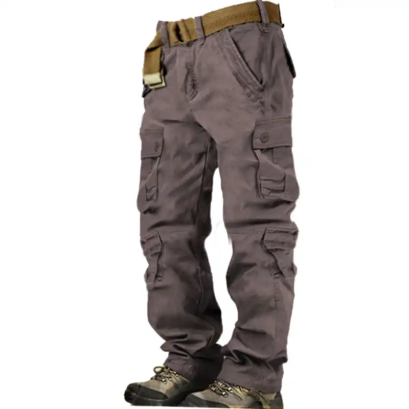 Men's Multipocket Outdoor Cotton Cargo Pants