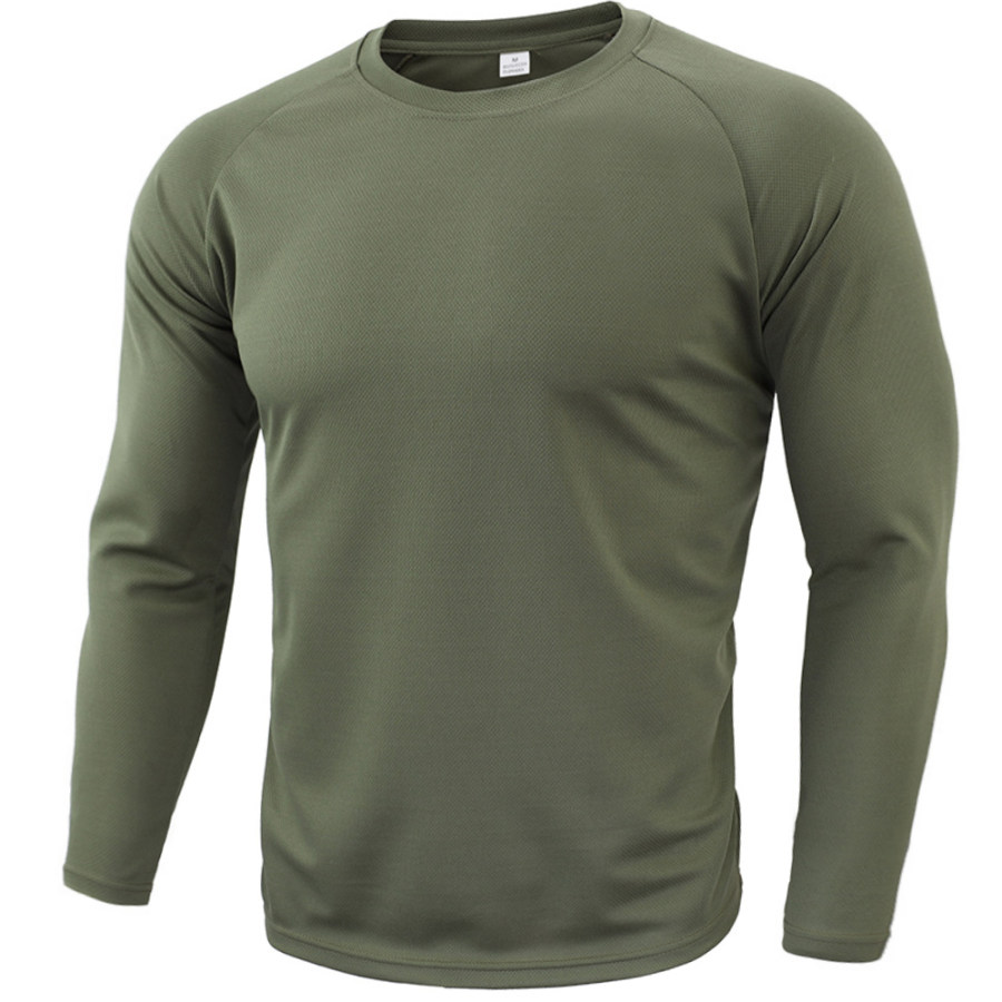 

Men's Outdoor Comfortable Casual Round Neck Long Sleeves