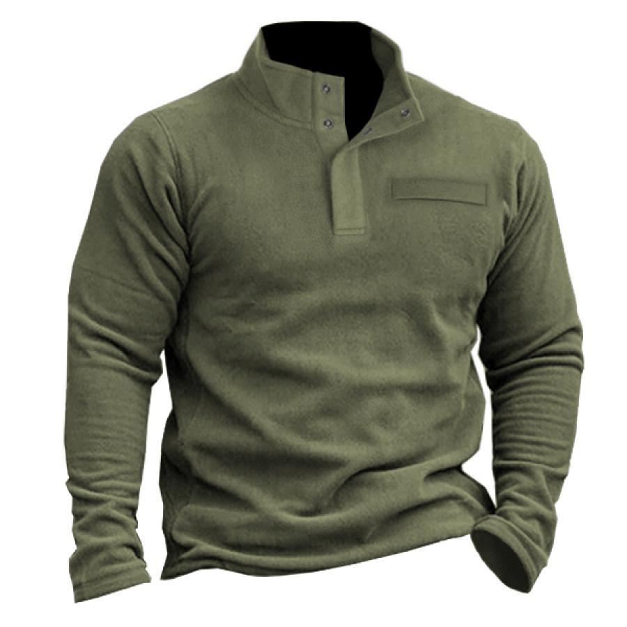 

Men's Outdoor Tactical Fleece Warm Stand Sweatshirt