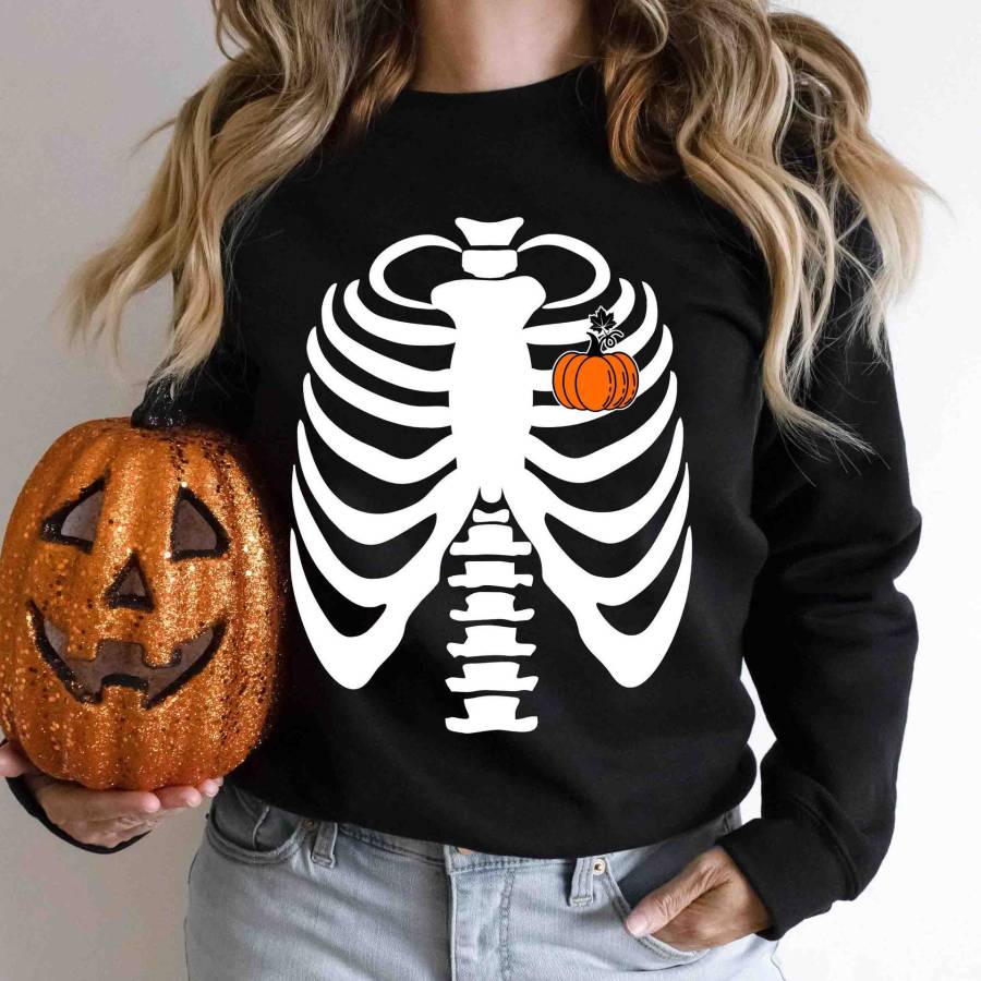 

Women's Halloween Skeleton Crewneck Sweatshirt