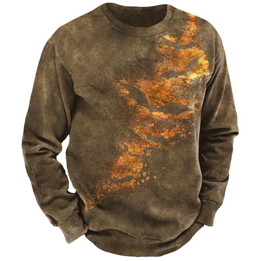 

Men's Vintage Halloween Bat Sweatshirt