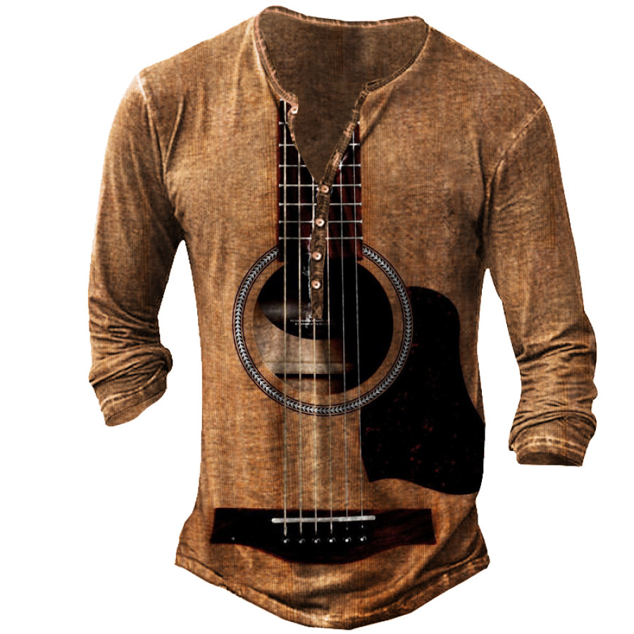 

Men's Guitar Long Sleeve Shirt